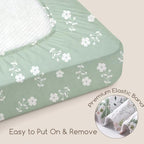 3 Pack Baby Crib Sheets for Boys Girls 52x28 Fitted Crib Sheet - Image 5