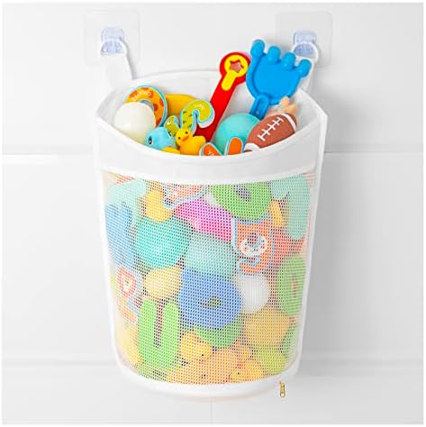 Large Capacity Baby Mesh Bath Toy Organizer, Extra Large Opening Bathroom Toy by Ligereza