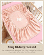 SWEET DOLPHIN 2-Pack Muslin Crib Sheets - Image 3