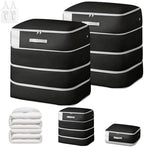Comforter Storage Bag - 130L Large Capacity Blanket Storage Bags 4-Layer Ultra by EasortmPackingCubes