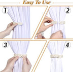 Ptwola 1 Pack Braided Curtain Tiebacks Boho Elegant Rustic Curtain Holdbacks - Image 4