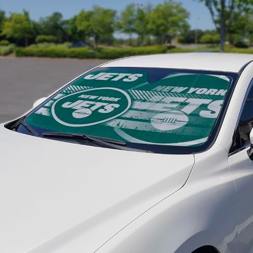 Fanmats NFL Windshield Sun Auto Shade, Sun Shield Sun Visor Accordion tri-fold - Image 2