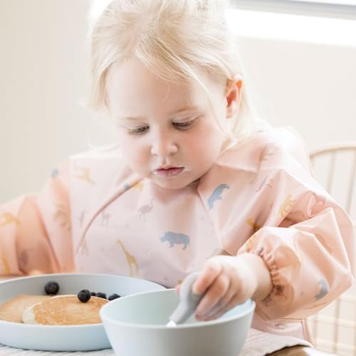 Tiny Twinkle Long Sleeve Bib for Babies & Toddlers | Waterproof Smock Bib for - Image 3