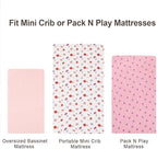 david's kids 3 Pack Mini Crib Sheets, Soft Breathable Premium Pack N Play Sheets - Image 7