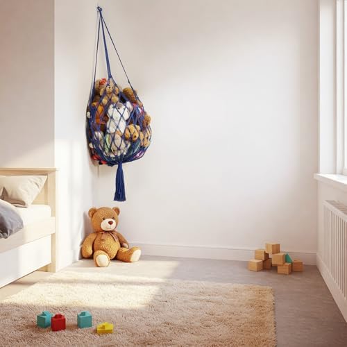 Stuffed Animal Storage Hammock Corner Hanging Net Stuffy Animal Hammock Macrame - Image 2