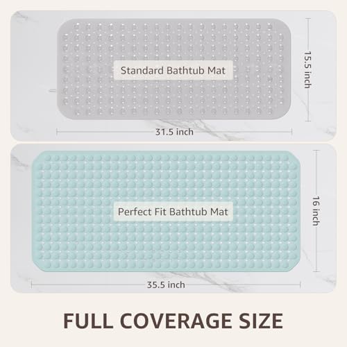 OTHWAY Bath Tub Shower Mat Non Slip, Bathtub Floor Liner Mats - Image 4