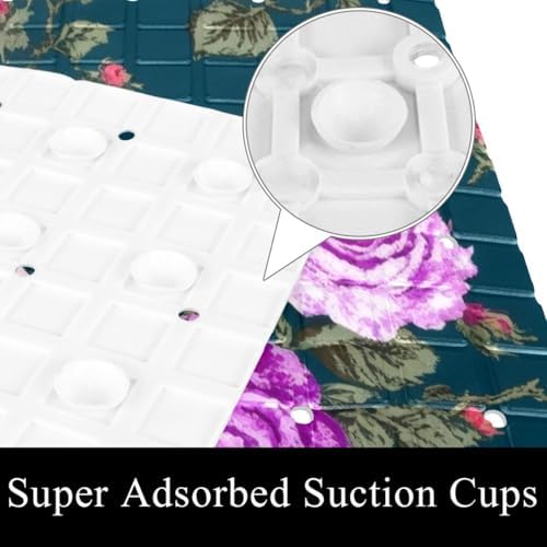 Bath Tub Shower Mat, Washable Bathtub Floor Mats, Suction Cups and Drain Holes - Image 3