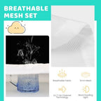 Full Size Cribs 3-in-1 Breathable Mesh Crib Liner, Teething Rail Cover & Crib - Image 6