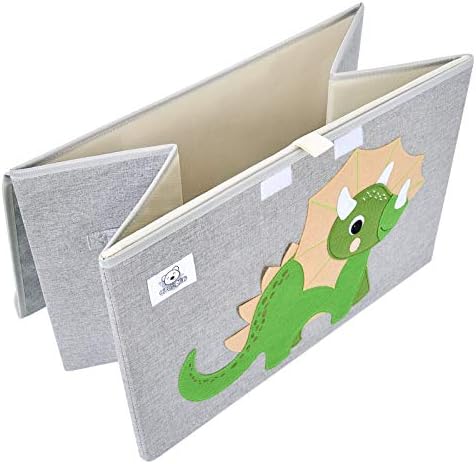 Large Toy Box Storage with Lid, Foldable Fabric Toy Chest Storage - Image 4