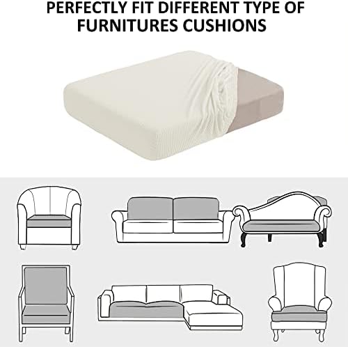 Water Repellent Couch Cushion Covers, Stretch Sofa Seat Slipcover Sets - Image 7