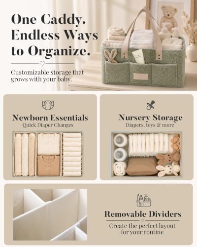Baby Diaper Caddy Organizer - Image 3