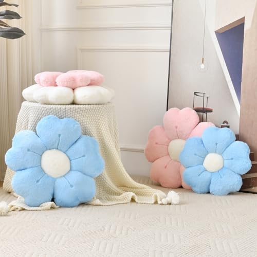 Flower Pillow, Cute Daisy Decorative Throw Pillows, 19.6 Inches - Image 4