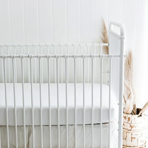 Sorrel + Fern Fitted Baby Crib Sheets, Neutral 2-Pack - Image 2