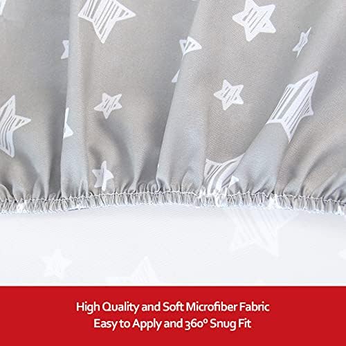 Crib Sheets for Boys or Girls 2 Pack, Fitted Crib Sheet for Standard Size Crib - Image 3