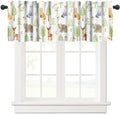 Cartoon Animal Valances Kids Curtains, Cute Forest Bear Fox Printed Rod Pocket by DDCBNS