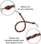 BEL AVENIR Curtain Tiebacks Ropes Tie-Backs, Handmade Holdbacks - Image 2