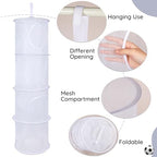 Basumee Hanging Stuffed Animals Storage, 2 Pack Mesh Plush Storage - Image 3