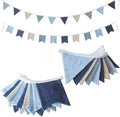Muslin Cotton Fabric Pennant Banner Flags by CuteeHagl