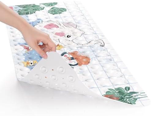 AmazerBath Baby Bath Mat Non Slip, Cartoon Kids Bath Mat - Image 6