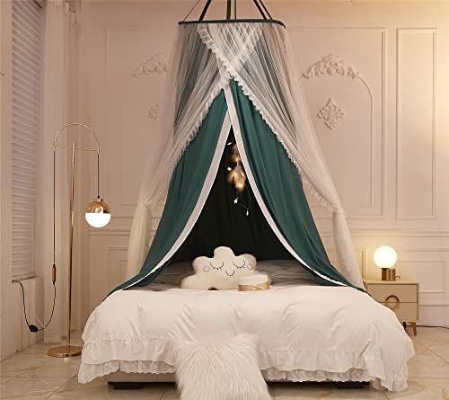 VETHIN Double Layer Princess Round Dome Canopy Bed Curtain - Image 5