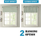 H.VERSAILTEX Blackout Valances for Windows, Sage Green Kitchen Window Valance - Image 6