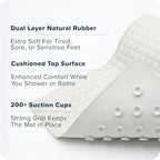 SlipX Solutions Pillow Top Soft Padded Non Slip Bathtub Mat - Image 6