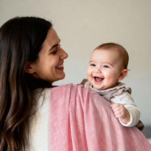 GLLQUEN BABY Muslin Swaddle Blankets 4Pk Receiving Blanket Large 35" x 40" - Image 3