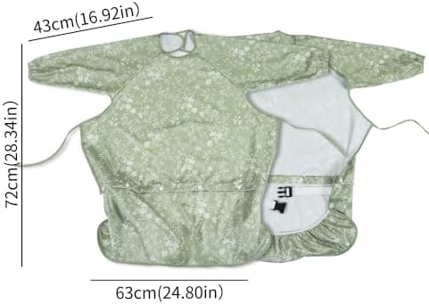 2-Pack Long Sleeve Baby Bib, Coverall Baby Bibs - Image 2