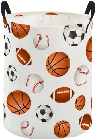 ESSME Kids Laundry Basket, Boys Hamper Collapsible Canvas Waterproof Storage Bin by ESSME