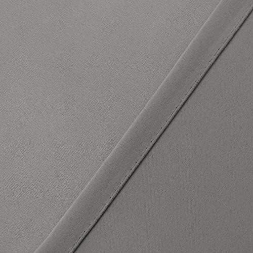 Hiasan Grey Valance Curtains for Window 42 x 12 Inches 1 Panel - Image 4