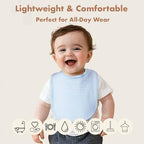 8-Pack Muslin Baby Bibs for Drooling and Teething - Image 2