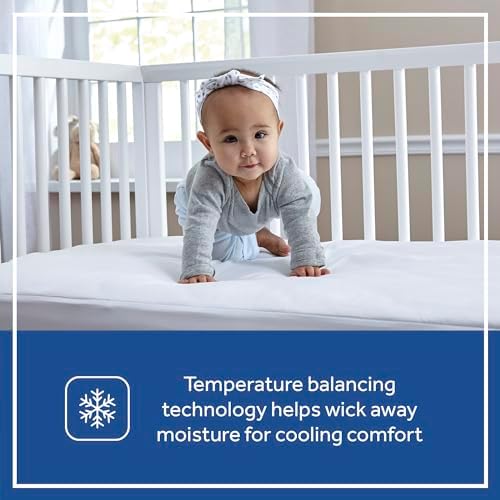 Sealy Baby Cool Comfort Cooling Breathable Waterproof Crib Mattress Protector - Image 2