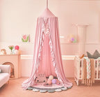 Mengersi Bed Canopy for Girls, Ruffled Canopy Bed Curtains Canopy for Girls Room - Image 6