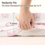 PHF 3 Pack Soft Castle Crib Sheets Fitted, Comfy Breathable Baby Sheets - Image 6