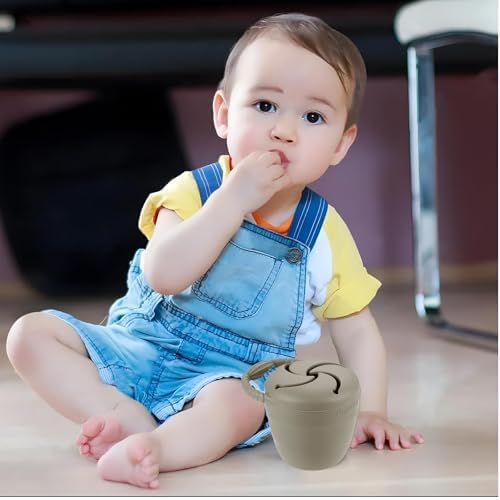 PandaEar Silicone Snack Containers, Collapsible Toddler Snack Cups Spill Proof - Image 3