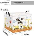 Rectangular Kids Storage Basket Baby Gift Basket Cute Toy Storage Bin Organizer - Image 2
