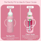 4 Pack Silicone Sleeves for Dr. Brown's Glass Baby Bottles -Drop Protection - Image 7