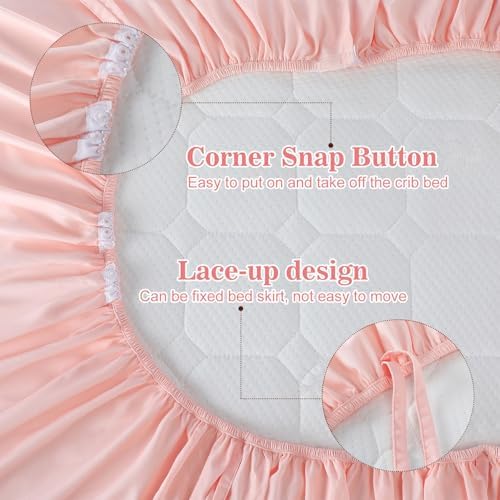 Smoothnovelty Pink Crib Bed Skirts - Image 3