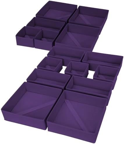DIMJ Drawer Organizer Clothes, 15 Pack Dresser Organizer, Foldable Closet by DiMJ