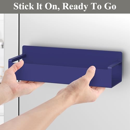 HuggieGems 4 Pack Dark Blue Magnetic Spice Rack Organizer - Image 5