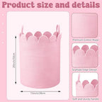 LemonRoad Round Woven Basket Pink - Image 2
