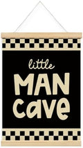 Race Car Room Decor, Little Man Cave Hanging Wall Framed Poster, Kids Playroom by Unknown
