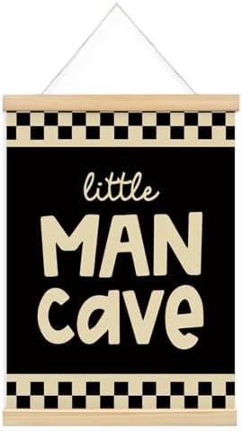 Race Car Room Decor, Little Man Cave Hanging Wall Framed Poster, Kids Playroom by Unknown