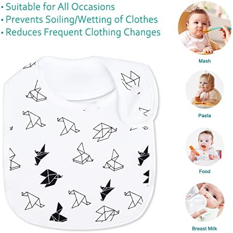 Baby Bibs Soft and Absorbent Cotton Bandana Bibs Set - Image 2