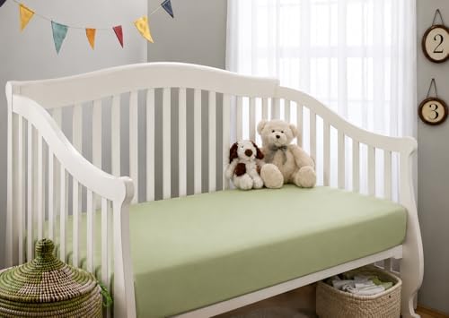 American Baby Company Cotton Fitted Crib Sheet 52x28" - Image 6