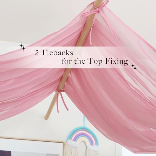 NICETOWN Pink Bed Canopies & Drapes - Image 2