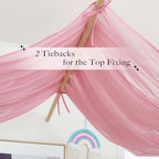 NICETOWN Pink Bed Canopies & Drapes - Image 2