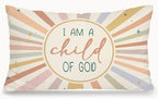Boho Sun Christian Nursery 12x20 Pillow Cover, Christian Home Decor, I Am A by Unknown