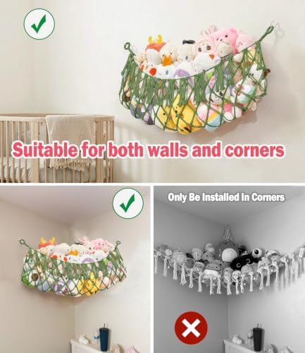 Stuffed Animal Net Hammock, Save Space Eliminate Clutter - Image 6