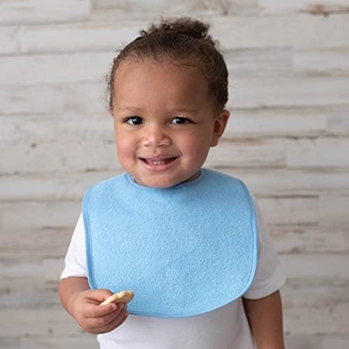 Neat Solutions 10 Pack Water Resistant Bib Set Blue/Grey Assorted, 0+ Months - Image 5